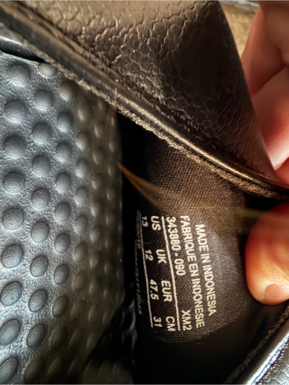 Nike Black Slide Sandals with White Logo - Picture 3 of 3
